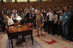 MADRID 29/09/2017. Visita de los alumnos del Instituto de Vegadeo al Congreso de los Diputados.